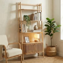 Carrie 4 Tier Rubberwood Display Shelf
